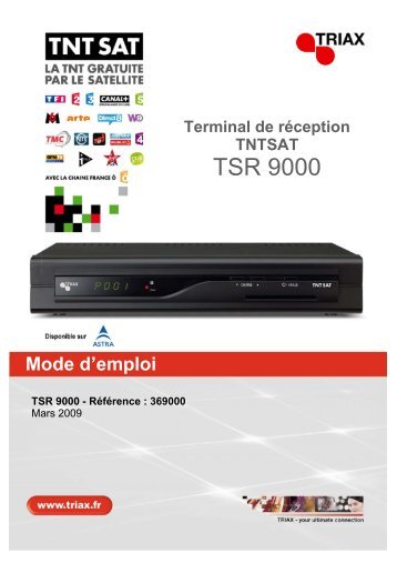 Notice TSR 9000 - Triax
