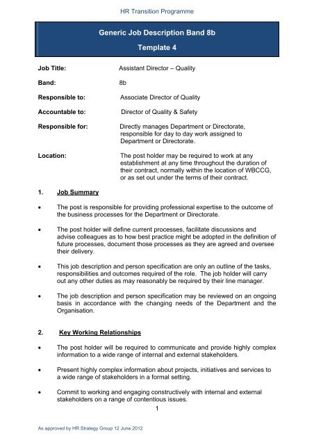 Nhs Floorwalker Job Description Viewfloor co