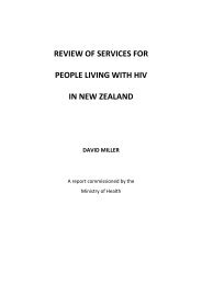 Review of services for people living with HIV in New Zealand