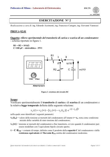 Esercitazione 2 - Transitorio.pdf - Polinformatici