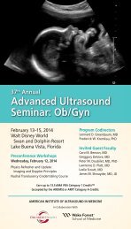 Annual Advanced Ultrasound Seminar: Ob/Gyn - AIUM