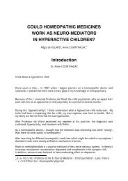 could homeopathic medicines work as neuro-mediators in - SIOMI