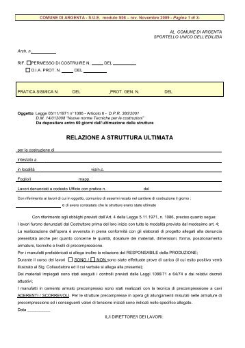 MOD. S08 - RELAZIONE A STRUTTURA ULTIMATA _25.11.2009_.rtf