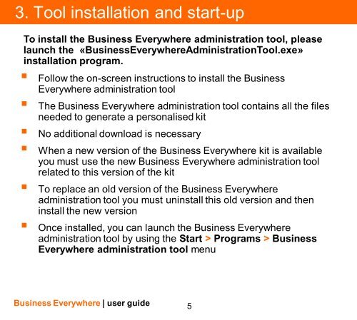 user guide for IT managers - Orange