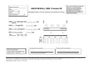 AIEOP-BFM ALL 2009: Protokoll IB