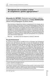 Enseignants du secondaire et bilan de compÃ©tences : quelles ...