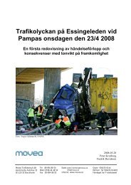 Trafikolyckan på Essingeleden vid Pampas onsdagen den 23/4 2008