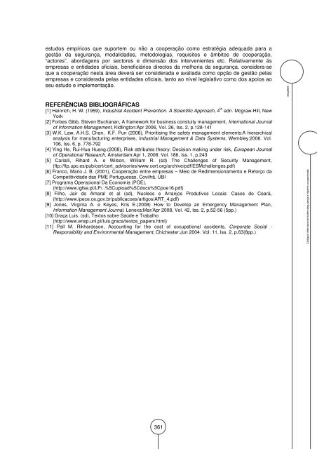 miolo sho2009_indices v8 - Departamento de ProduÃ§Ã£o e Sistemas ...