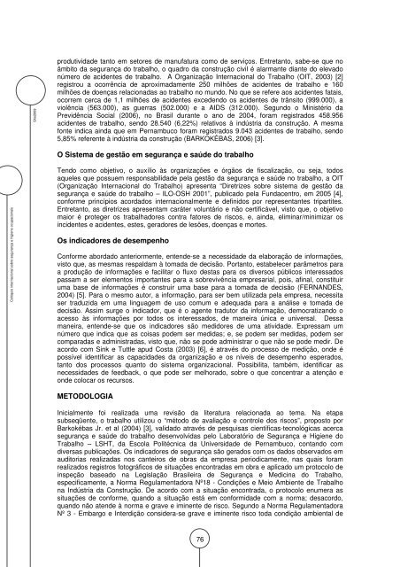 miolo sho2009_indices v8 - Departamento de ProduÃ§Ã£o e Sistemas ...