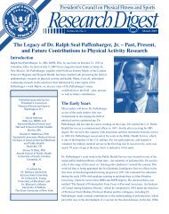 The Legacy of Dr. Ralph Seal Paffenbarger, Jr - The President's ...