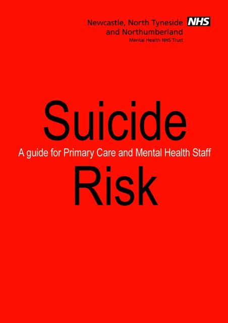 N1024 Suiside Risk Booklet Gp Trainingnet - 