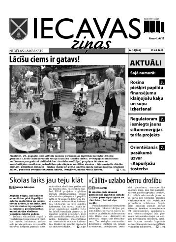 LÄcÄ«Å¡u ciems ir gatavs! - Iecavas novads