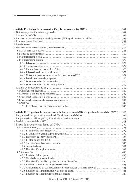 GestiÃ³n integrada de proyectos - e-BUC