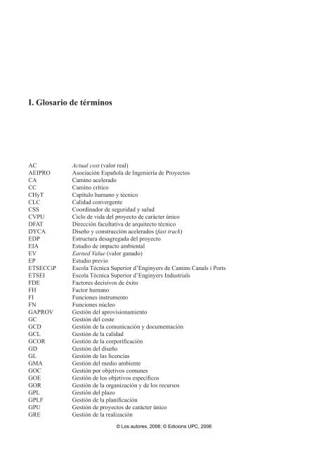 GestiÃ³n integrada de proyectos - e-BUC