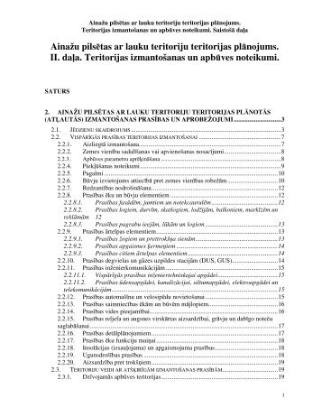 AinaÅ¾u pilsÄtas ar lauku teritoriju teritorijas plÄnojums. II. da a ...