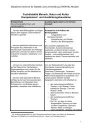 Kompetenzen und Ausbildungsbausteine - Staatliches Seminar ...