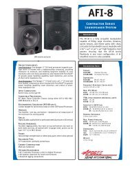 acs main frame loudspeaker controller - Apogee Sound