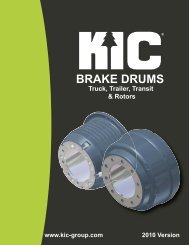 HDD - KIC Drum Catalog 2010 - CARQUEST Auto Parts