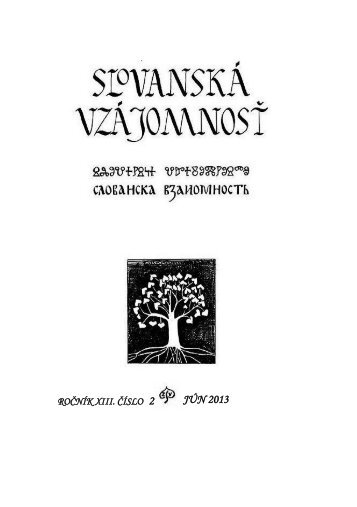 ÄÃ­taÅ¥ ho mÃ´Å¾ete kliknutÃ­m na tÃºto linku - ZdruÅ¾enie slovanskej ...