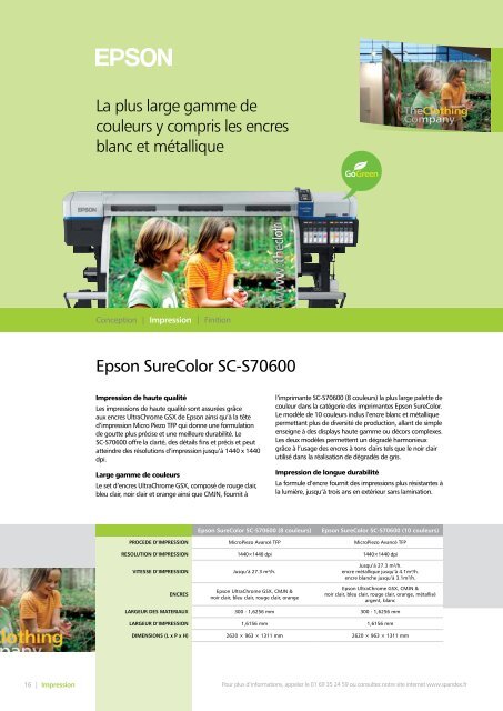 brochure Spandex spéciale équipements (PDF)