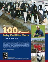 PDPW's 100 Pound Dairy Tours brochure