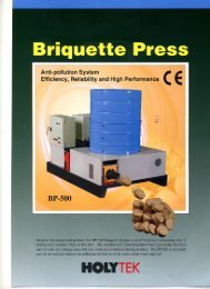 briquette press (bp-500) - Woodtech