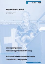 Oberriedner Brief - Gemeinde Oberrieden