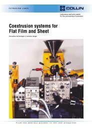 Coextrusion systems for Flat Film and Sheet