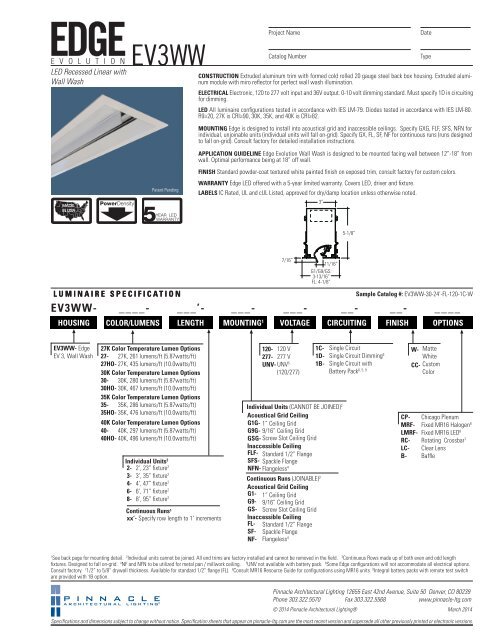 Ev3ww Led Pinnacle Architectural Lighting Ev3ww Led Pinnacle Architectural Lighting