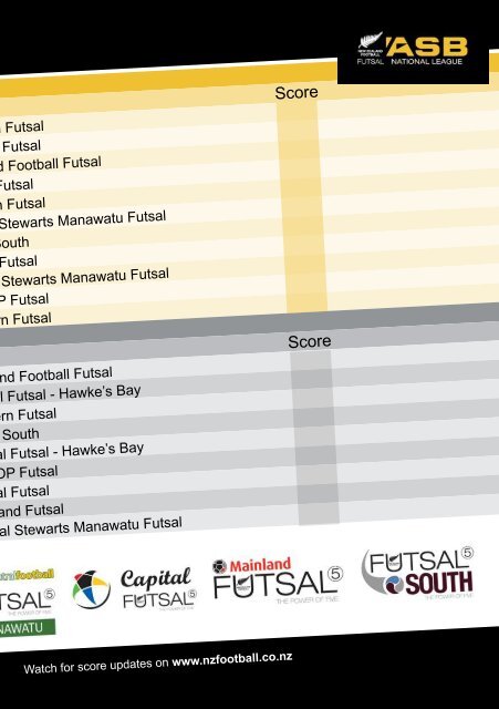 SERIES ONE DUNEDIN - Futsal4all - Futsal