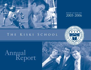 Annual Fund Report_11/21 - The Kiski School