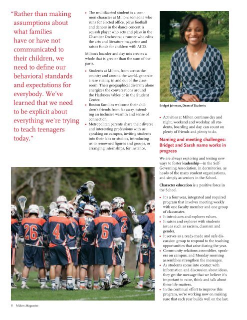 Milton Magazine - Milton Academy