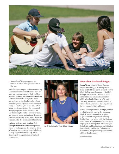 Milton Magazine - Milton Academy