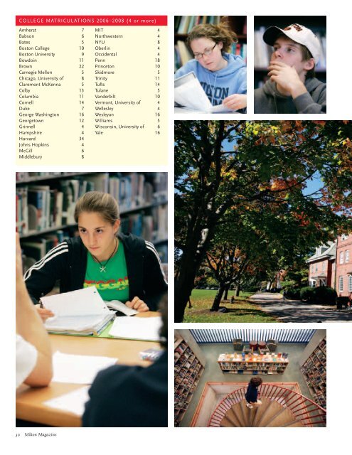 Milton Magazine - Milton Academy