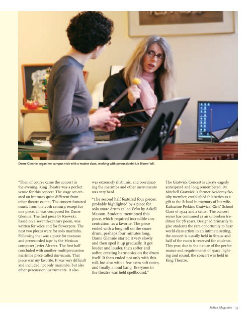 Milton Magazine - Milton Academy