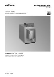 Vitocrossal kondenzációs kazánok10.9 MB - Viessmann