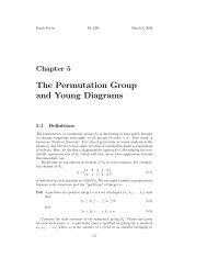 Chapter 5 The Permutation Group and Young Diagrams