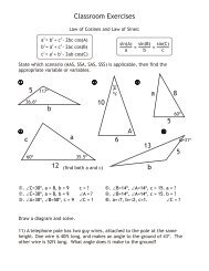 5 b 5 6 10 c 12 a 5 8 A a 13 b Classroom Exercises - flip@mrflip.com