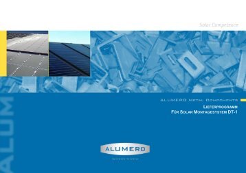 lieferprogramm fÃ¼r solar montagesystem dt-1 - Alumero