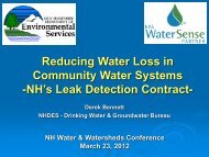 NHDES Leak Detection Contracts - Plymouth State University