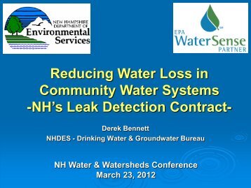 NHDES Leak Detection Contracts - Plymouth State University
