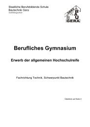 Berufliches Gymnasium Technik, Schwerpunkt Bautechnik - SBBS ...