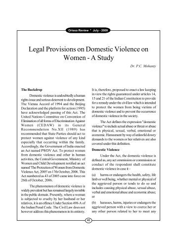 Sample case study domestic violence