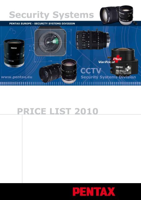 Price List 2010 - Security Systems - Pentax