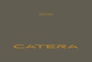 2000 Cadillac Catera Owners Manual