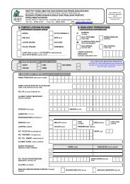 a. tempat latihan pilihan b. maklumat permohonan c. kursus ... - NIOSH