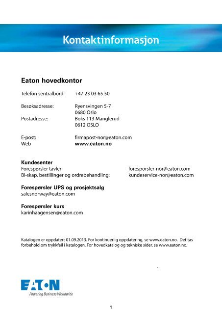 Tilleggsutstyr - Moeller
