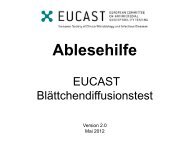 Ablesehilfe - eucast