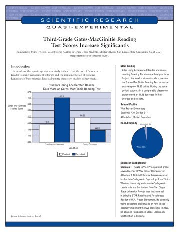 Third-Grade Gates-MacGinitie Reading Test Scores Increase ...