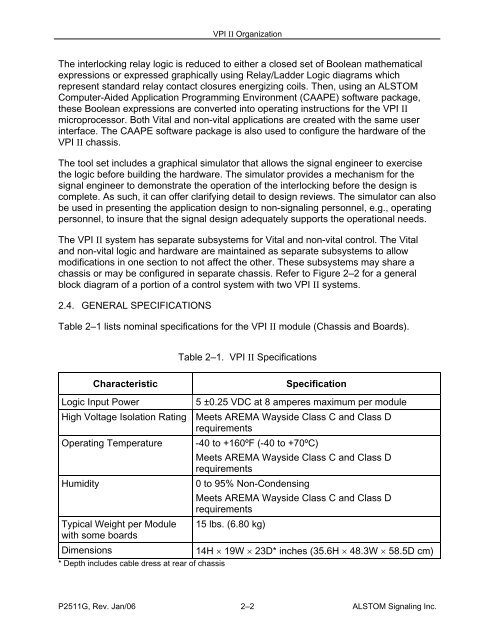 VPI II Overview - Alstom